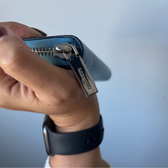 Kate Spade New York Staci Zip Wallet Blue/Cream - Picture 5 of 9